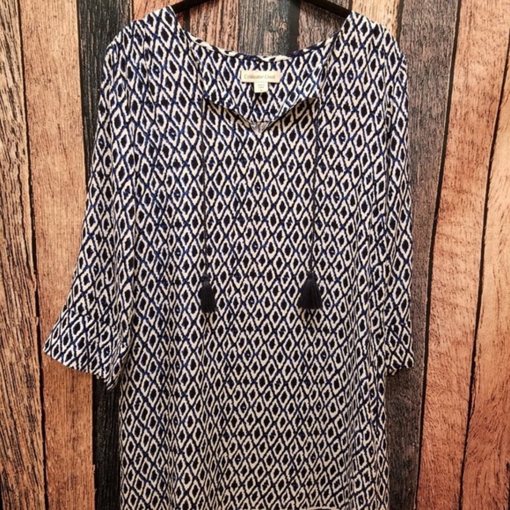 Blue and White Tunic